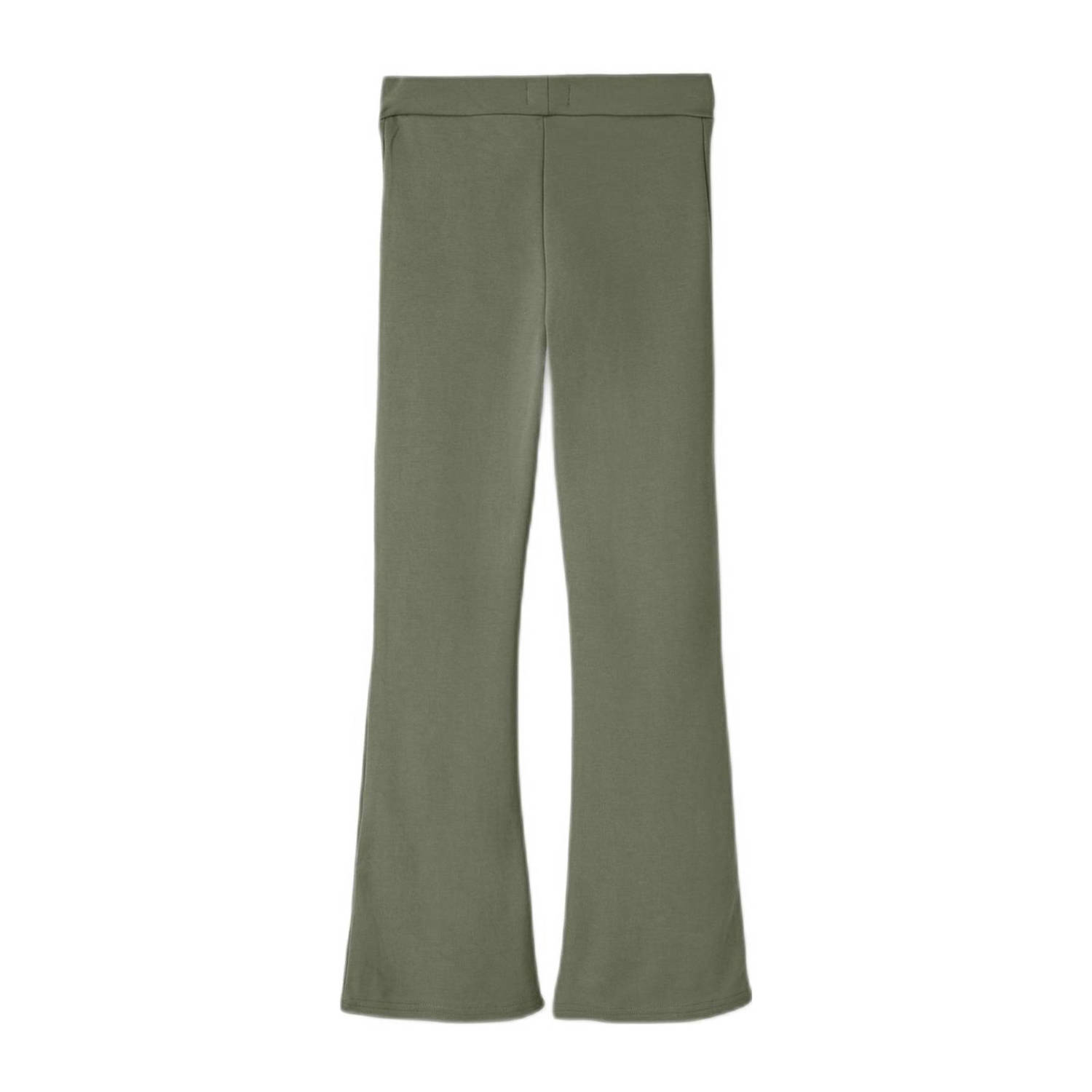 NAME IT KIDS high waist flared broek NKFFRIKKALI paars