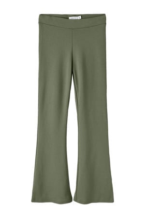 high waist flared broek NKFFRIKKALI paars