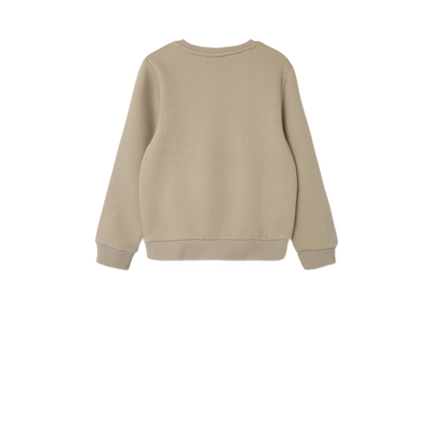 NAME IT KIDS sweater NKNTILLE met printopdruk beige