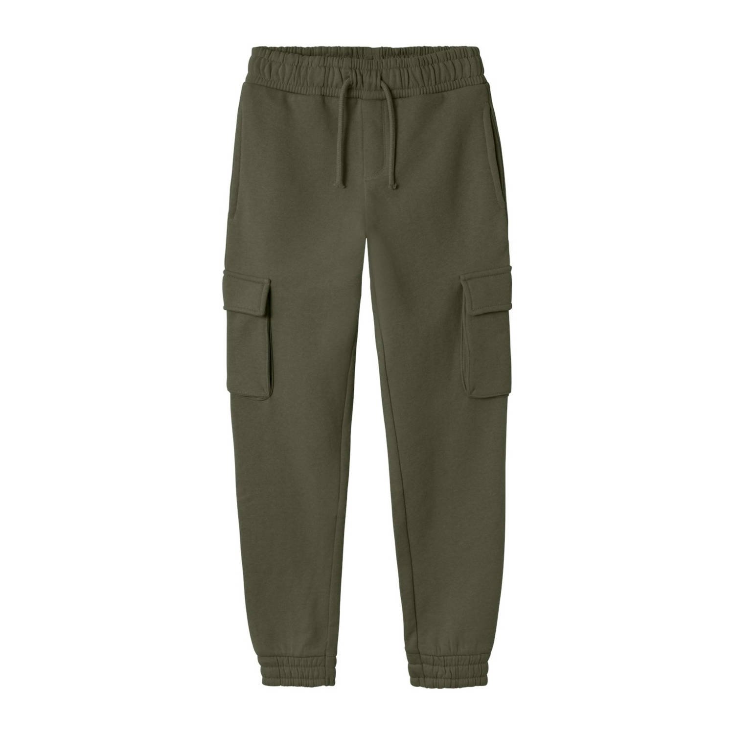 Name it KIDS cargobroek NKMOLLIE Groen Sweat Effen 122