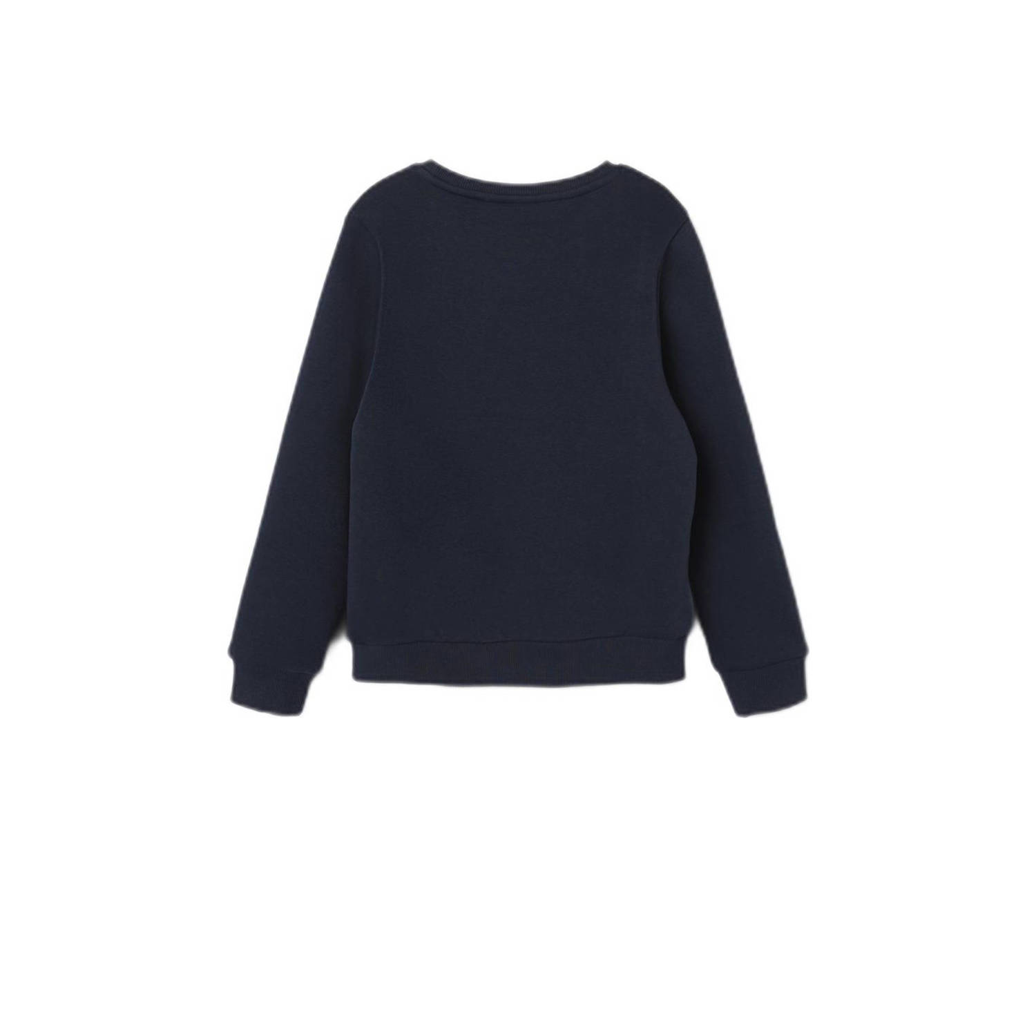 NAME IT KIDS sweater NKNTILLE met printopdruk donkerblauw