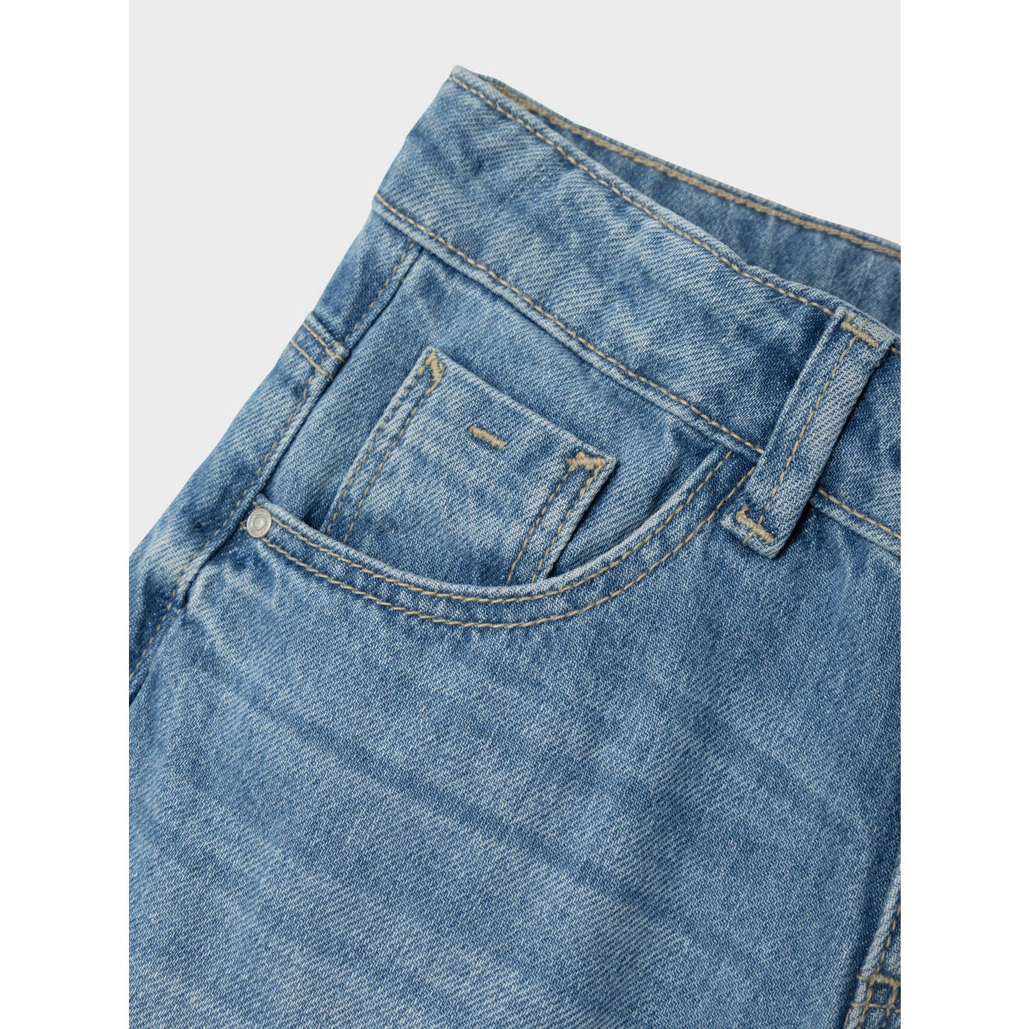 NAME IT KIDS wide leg jeans NKFROSE medium blue denim