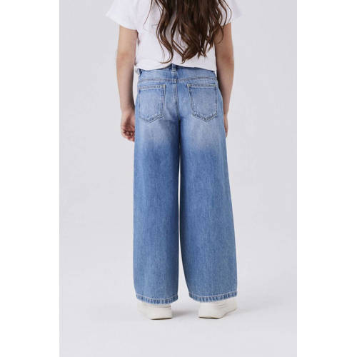 NAME IT KIDS wide leg jeans NKFROSE medium blue denim afbeelding