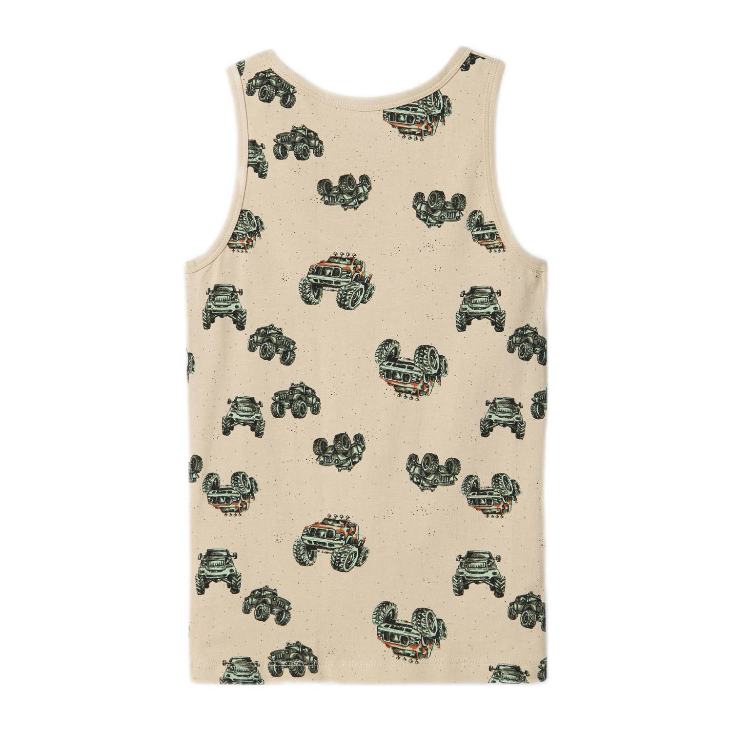 NAME IT KIDS hemd set van 2 beige zwart