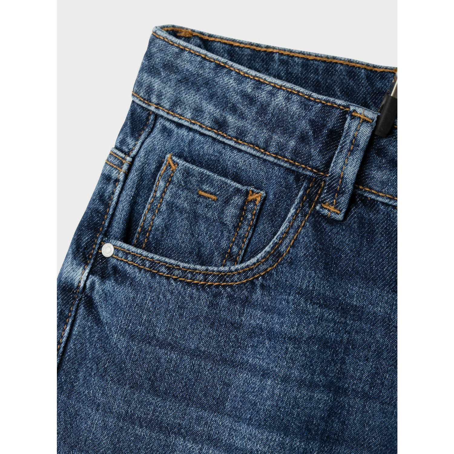 NAME IT KIDS wide leg jeans NKFROSE dark blue denim