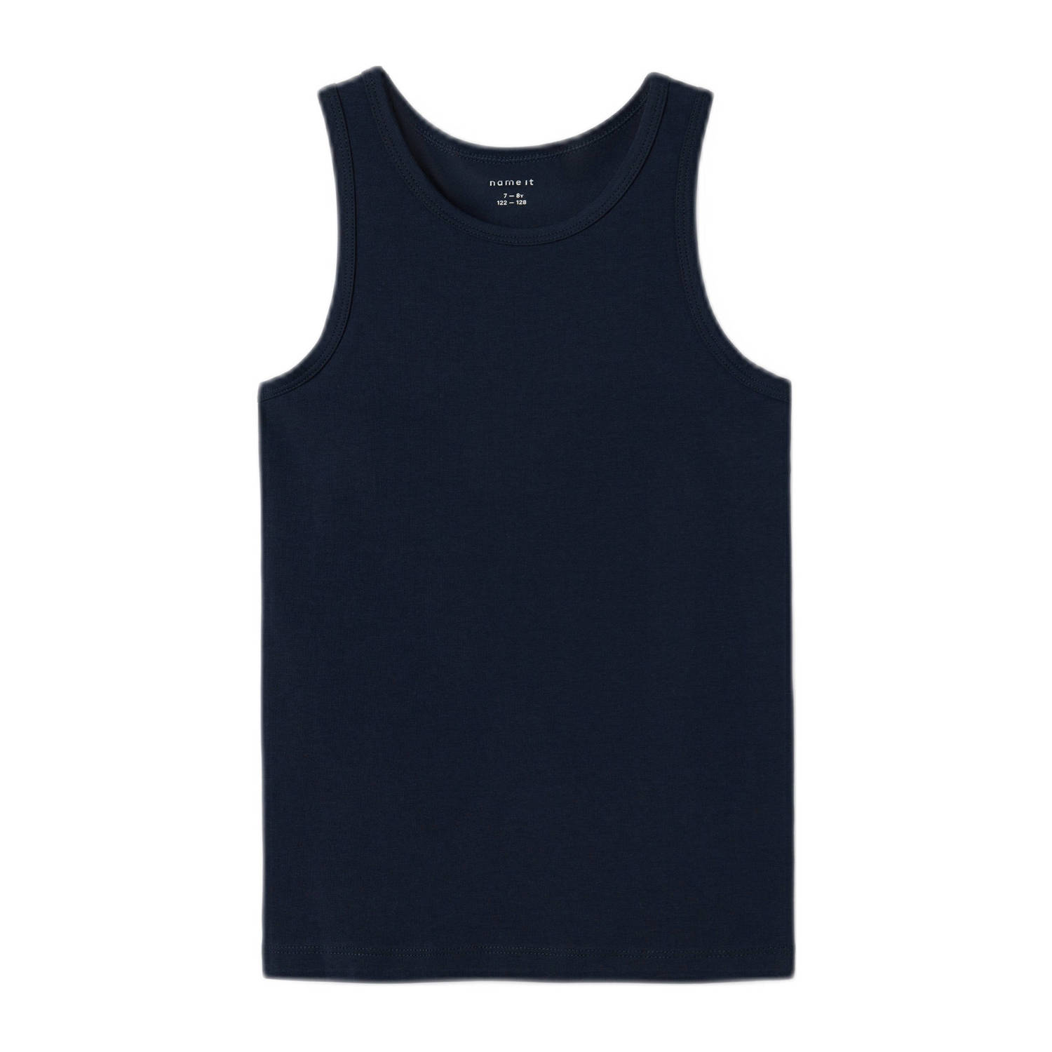 NAME IT KIDS hemd set van 2 donkerblauw zwart