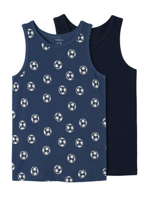 hemd - donkerblauw/zwart (set van 2)