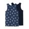 NAME IT KIDS hemd - donkerblauw/zwart (set van 2)