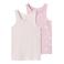 NAME IT MINI hemd - roze/lichtroze (set van 2)