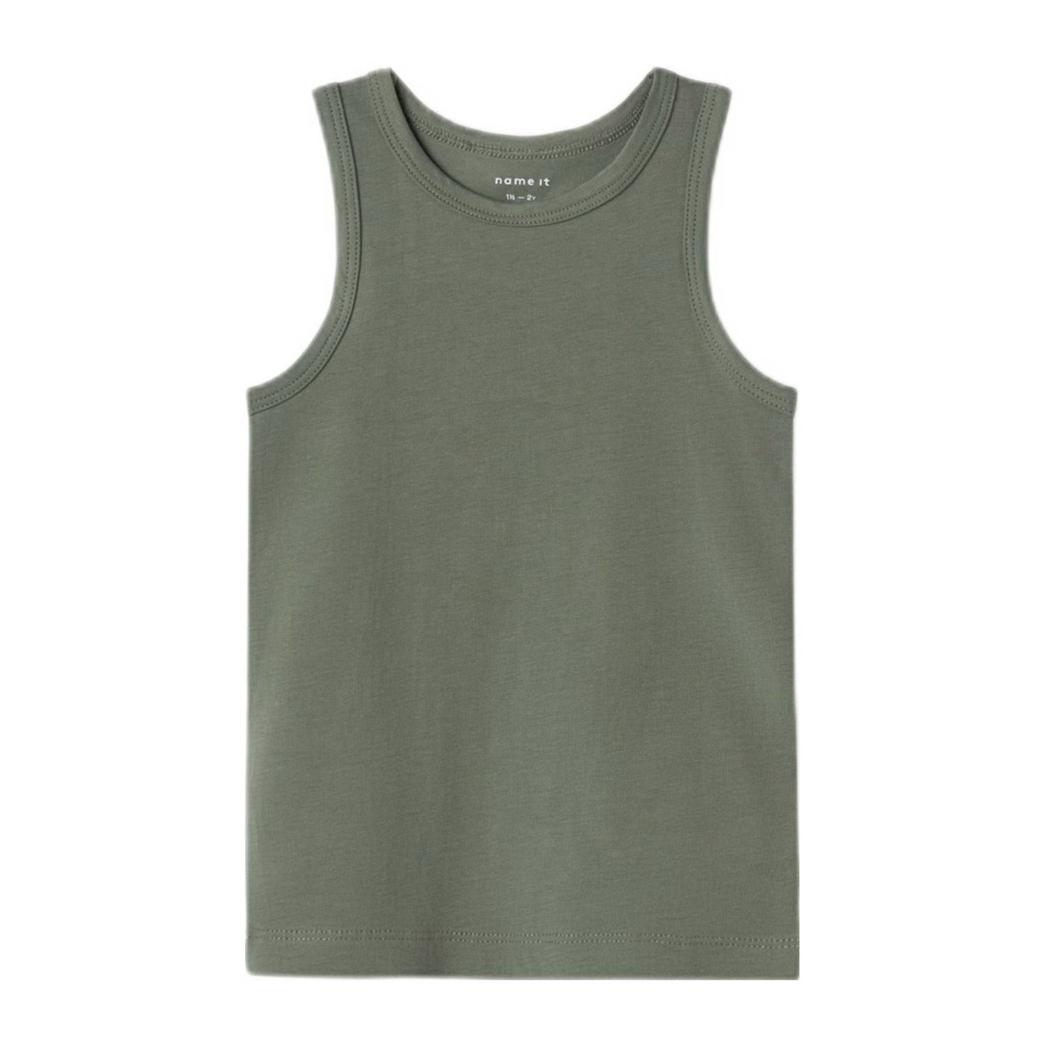 NAME IT MINI hemd NMMTANK TOP DINO set van 2 groen donkergroen