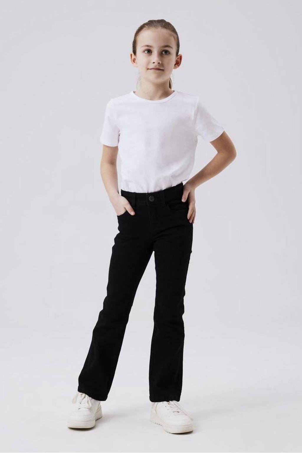 NAME IT KIDS bootcut fit jeans NKFPOLLY black denim
