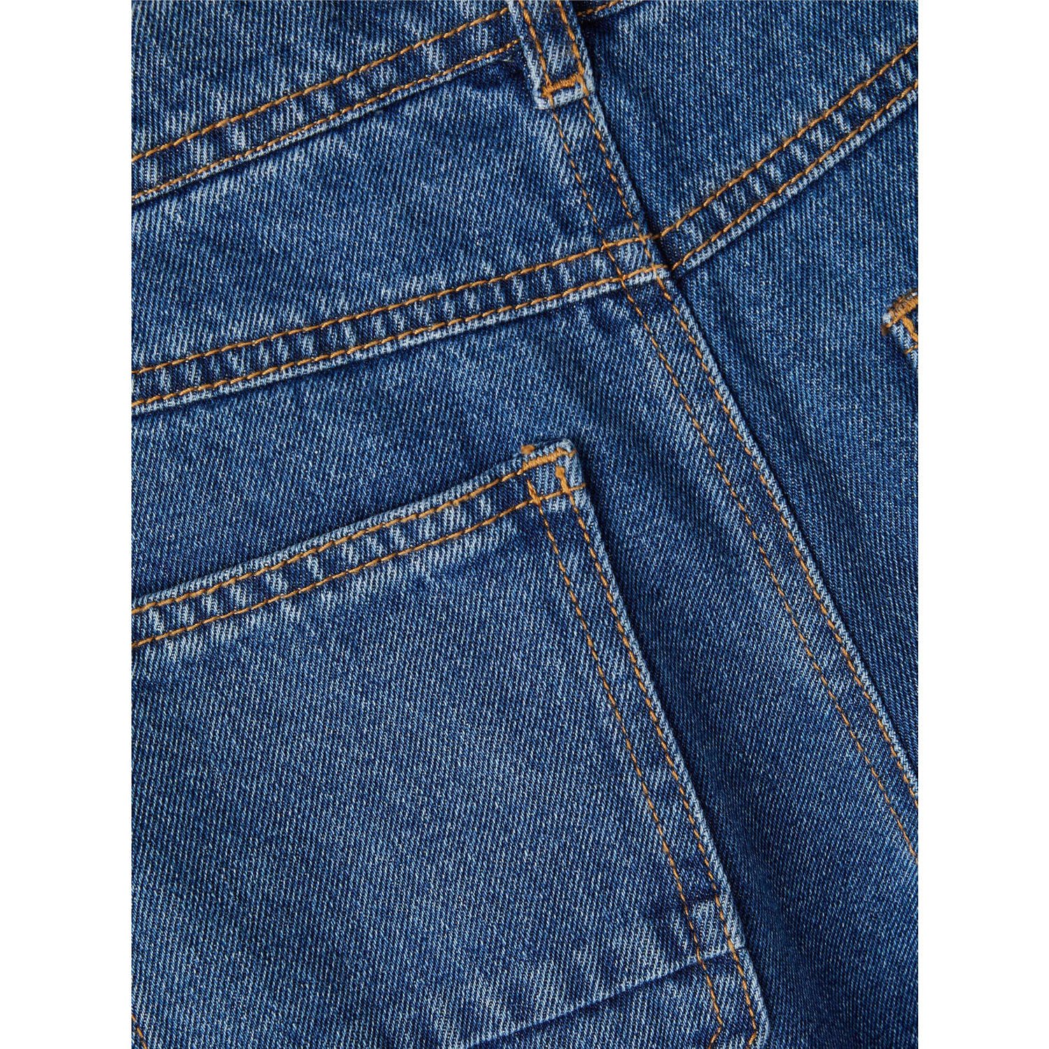 NAME IT KIDS straight leg jeans NKMRYAN dark blue denim