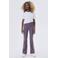 NAME IT KIDS high waist flared broek NKFFRIKKALI paars
