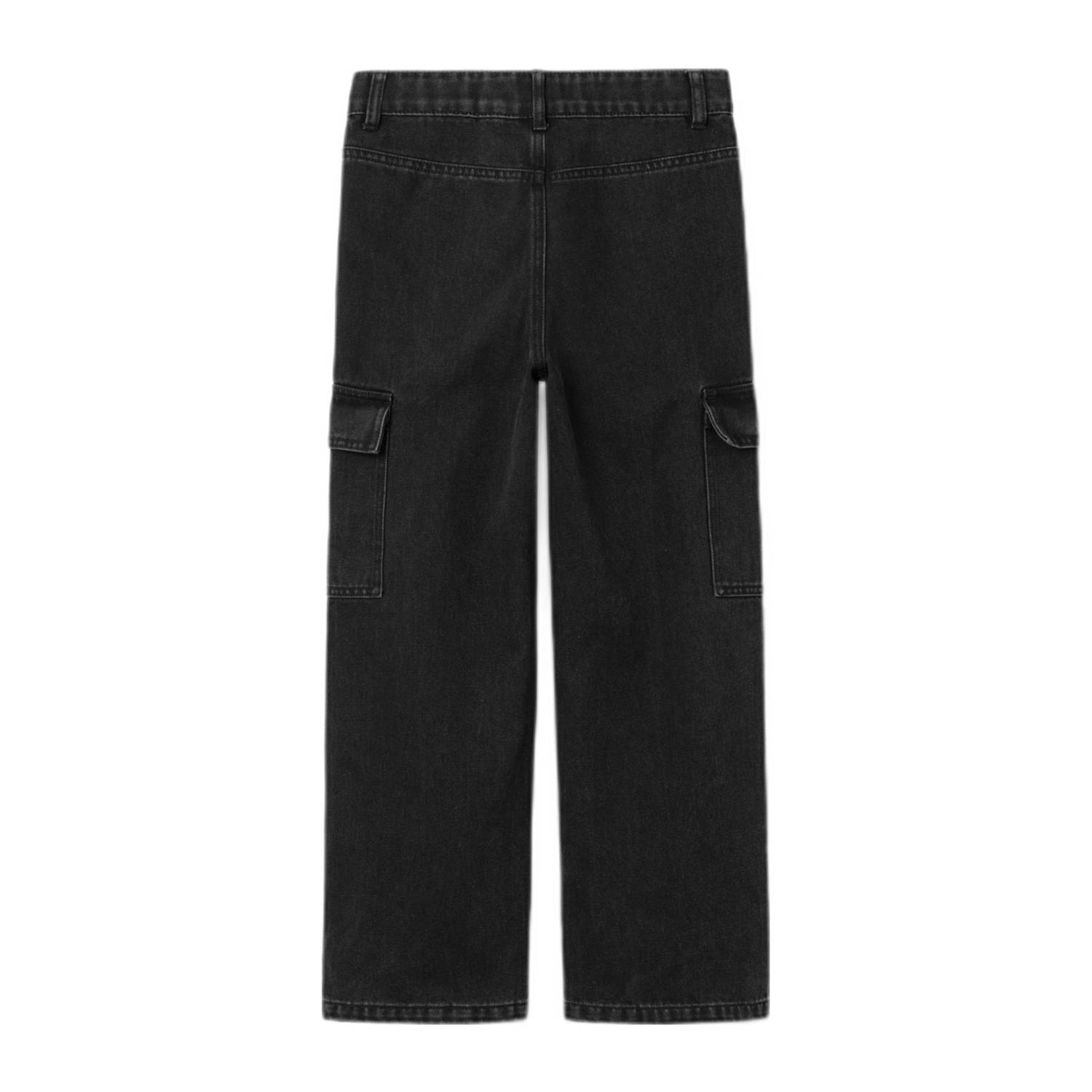 NAME IT KIDS wide leg jeans NKFROSE black