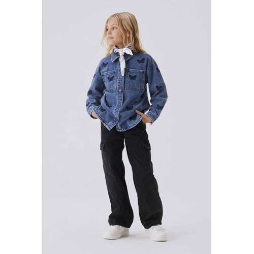 NAME IT KIDS wide leg jeans NKFROSE black afbeelding