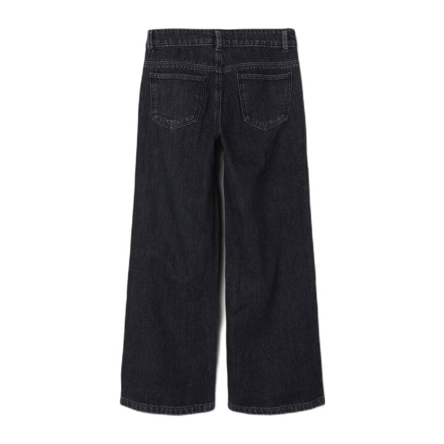 NAME IT KIDS wide leg jeans NKFROSE dark grey denim