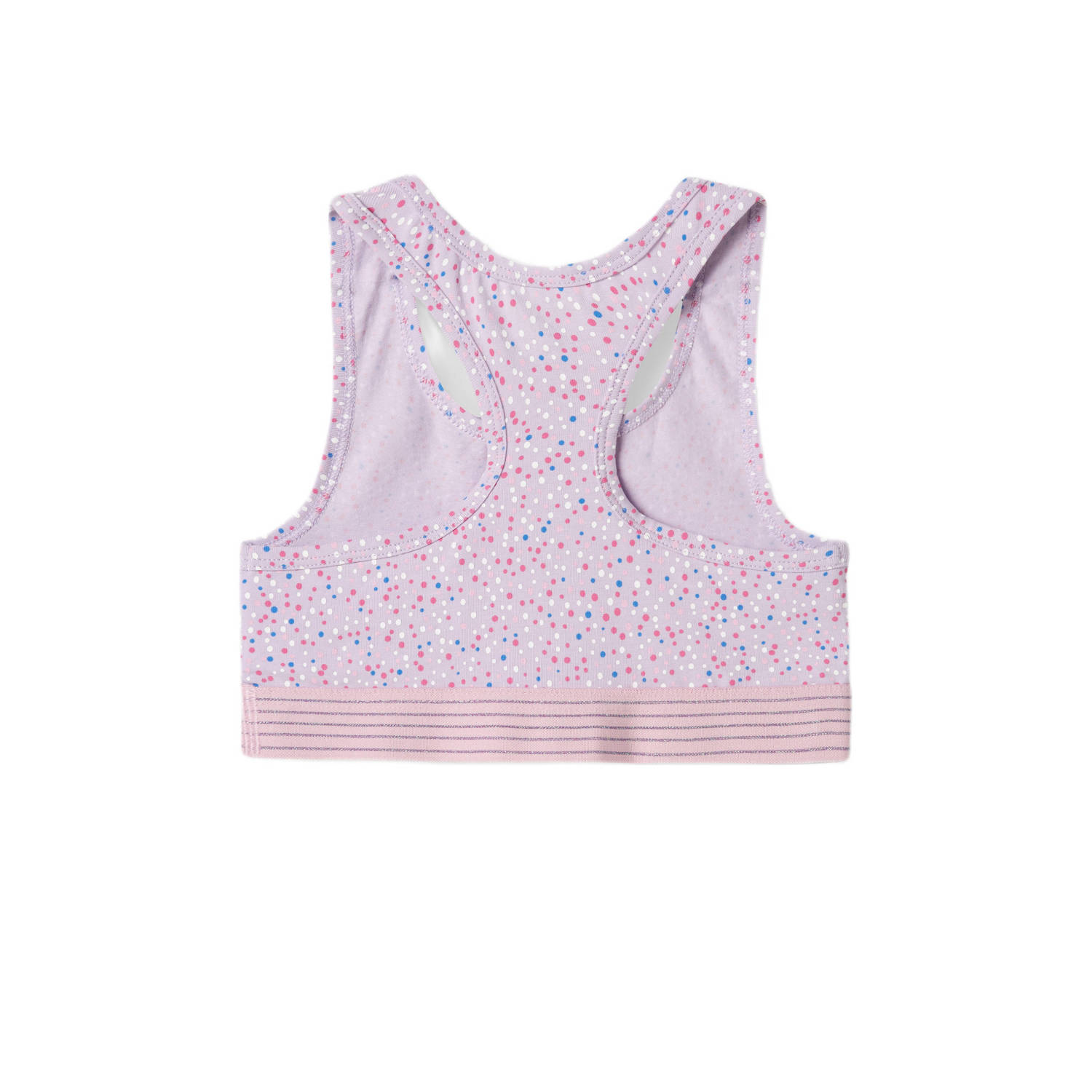 NAME IT KIDS bh top NKFSHORT TOP DOT set van 2 lila roze