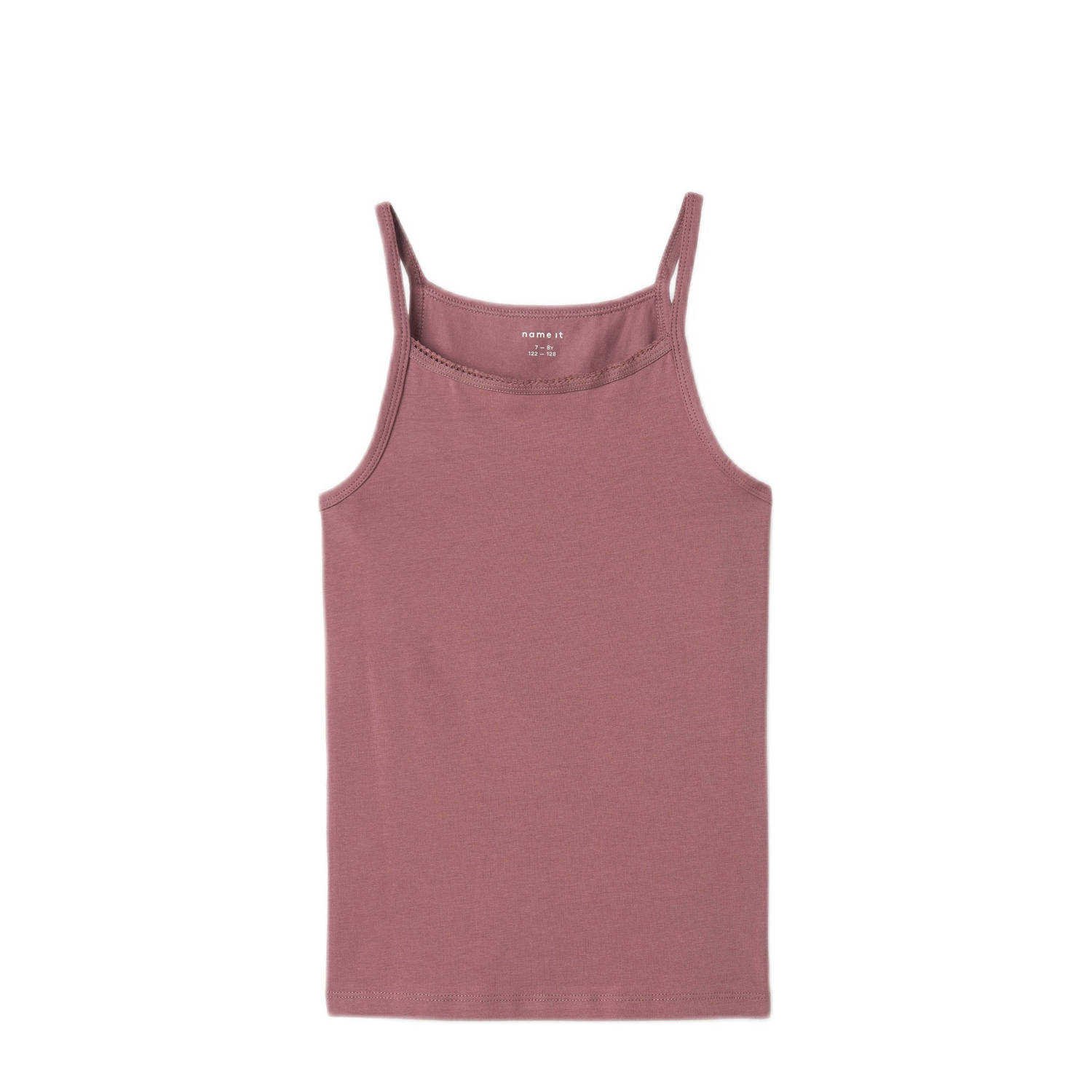 NAME IT KIDS singlet NKFSTRAP TOP set van 2 paars mauve