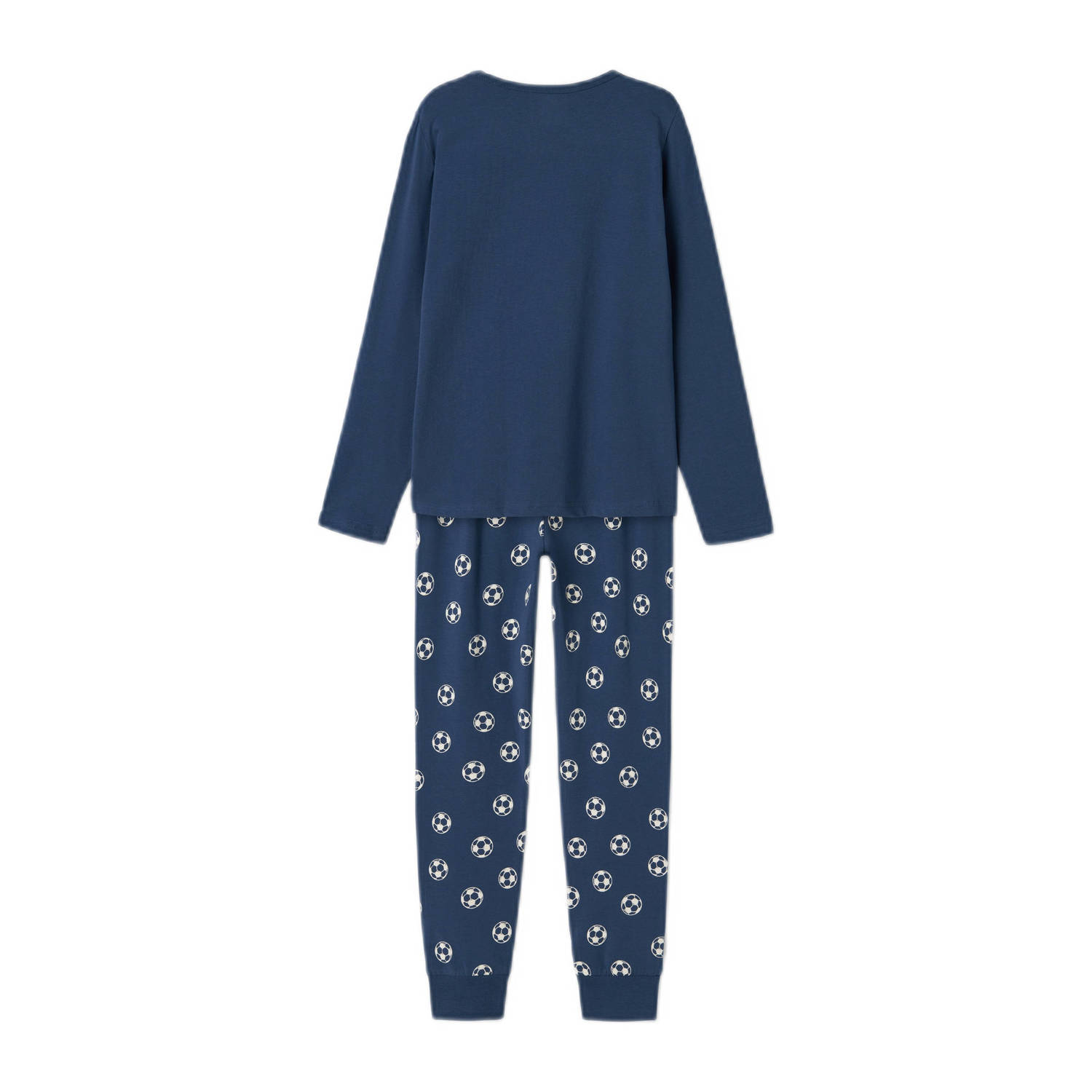 NAME IT KIDS pyjama NKMNIGHTSET FOOTBALL donkerblauw wit