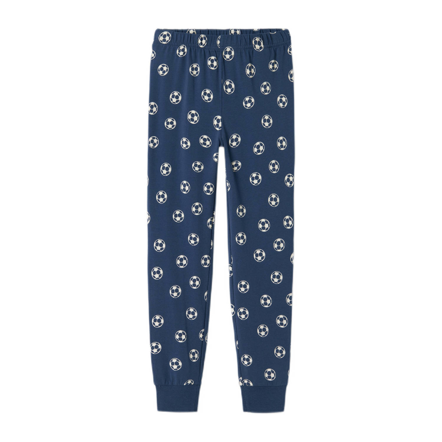 NAME IT KIDS pyjama NKMNIGHTSET FOOTBALL donkerblauw wit