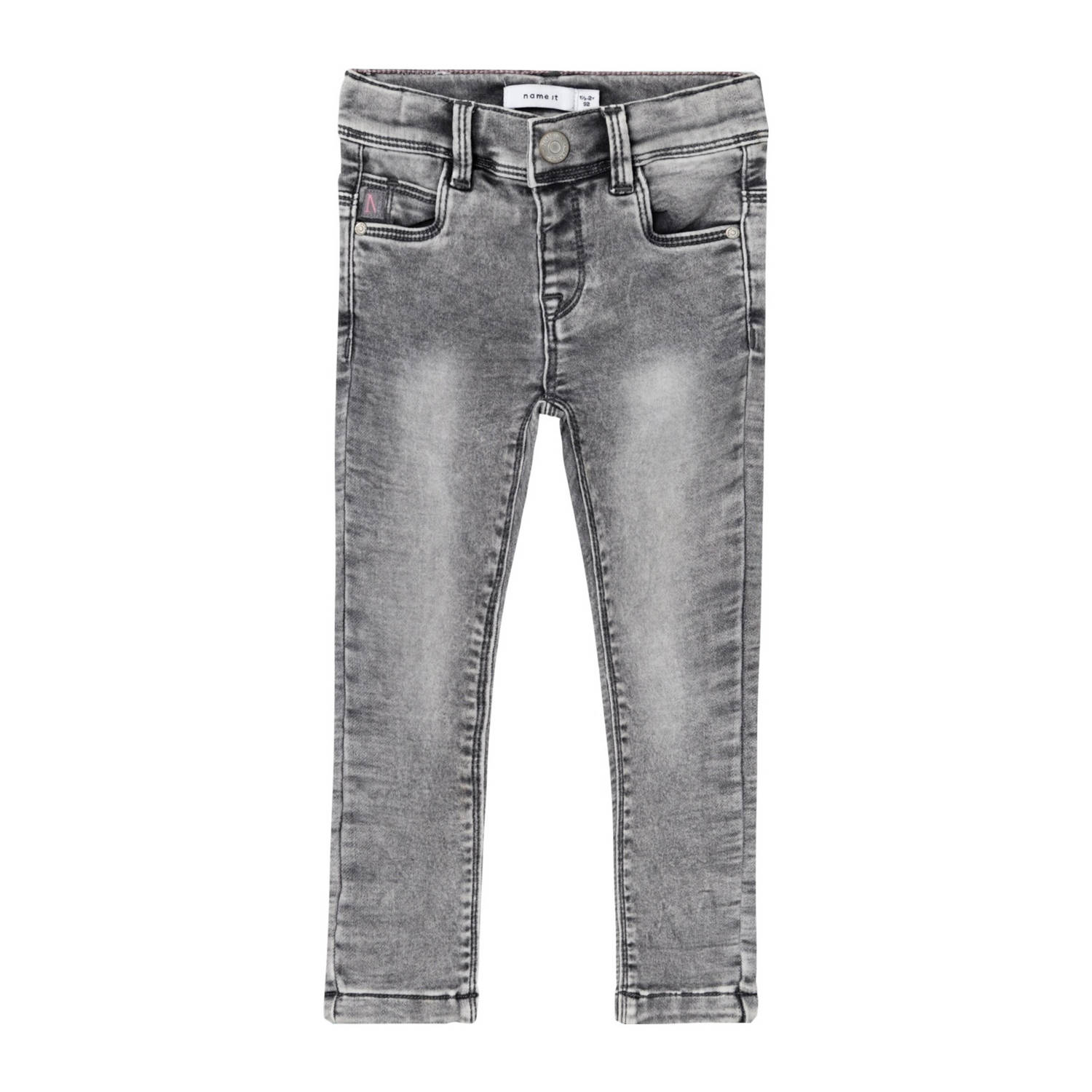Name it MINI skinny jeans NMFPOLLY light grey denim Grijs Meisjes Stretchdenim 122
