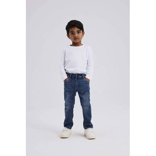 NAME IT MINI slim fit jeans NMMSILAS dark blue denim afbeelding