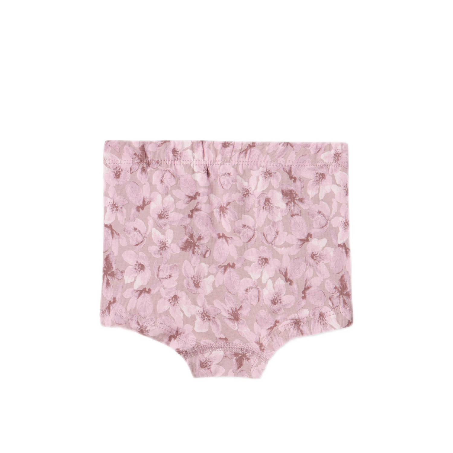 NAME IT MINI hipster NMFTIGHTS FLOWER set van 3 paars mauve