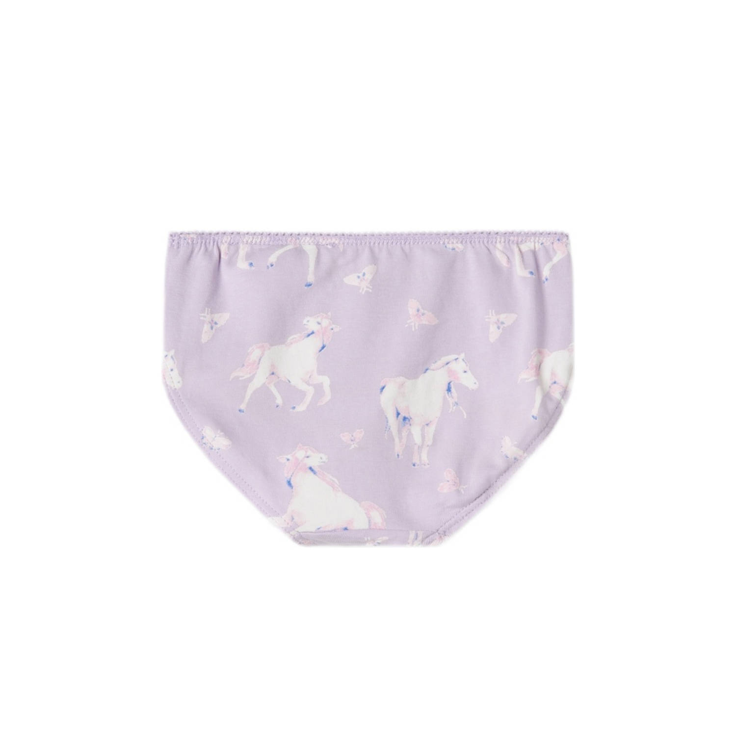 NAME IT MINI slip NMFBRIEFS HORSE set van 3 lila roze