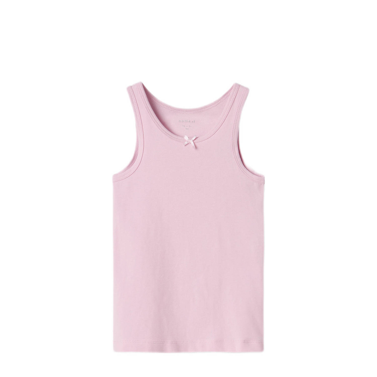 NAME IT MINI hemd NMFTANK TOP HORSE set van 2 lila roze