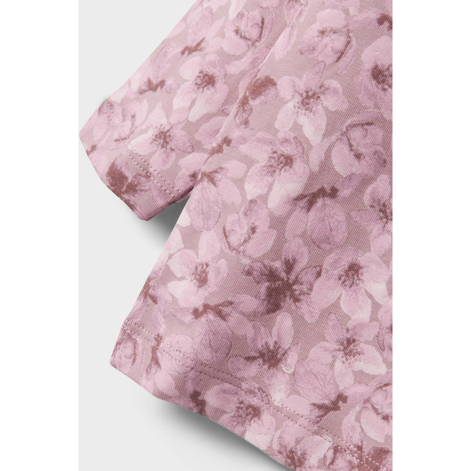NAME IT MINI pyjama NMFNIGHTSET FLOWER paars mauve