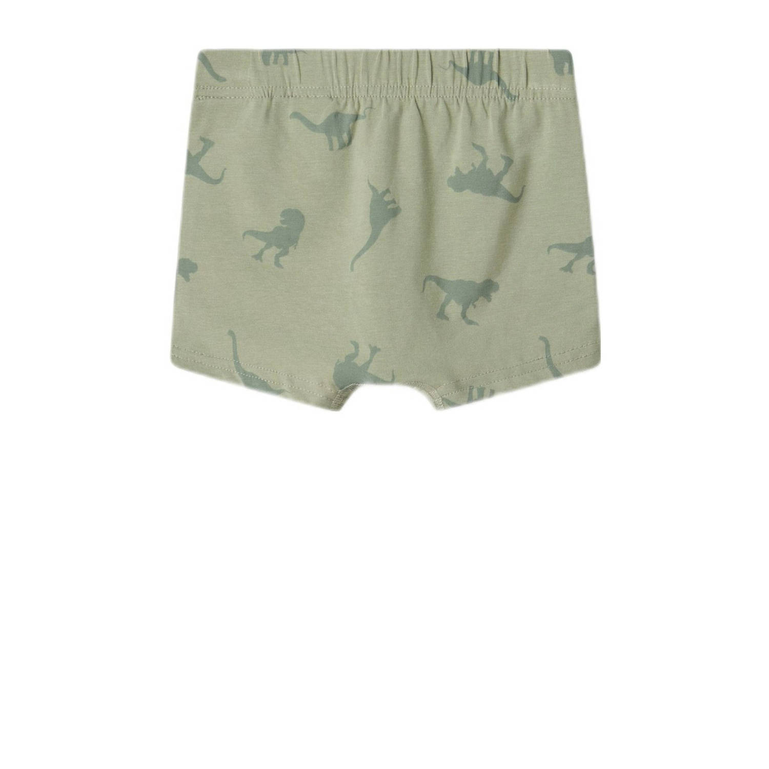 NAME IT MINI boxershort NMMTIGHTS DINO set van 3 groen donkergroen
