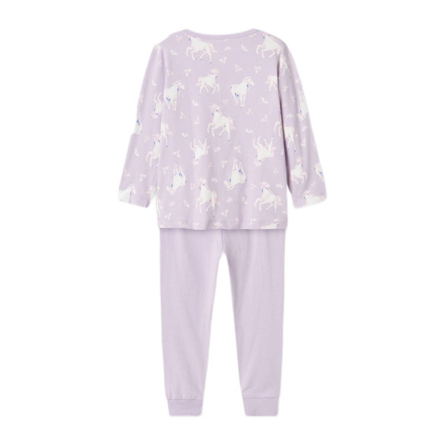 NAME IT MINI pyjama NMFNIGHTSET HORSE lila wit