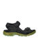 Ecco nubuck sandalen zwart