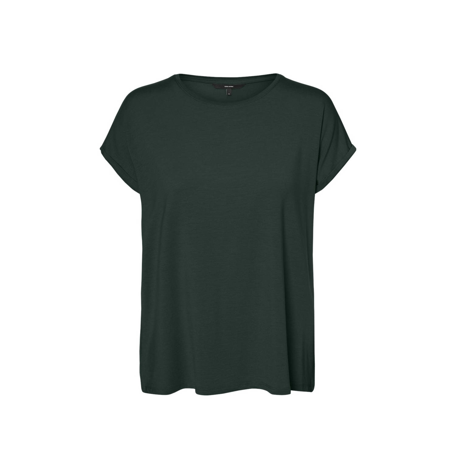 Vero Moda Shirt met ronde hals VMAVA PLAIN SS TOP GAJRS NOOS