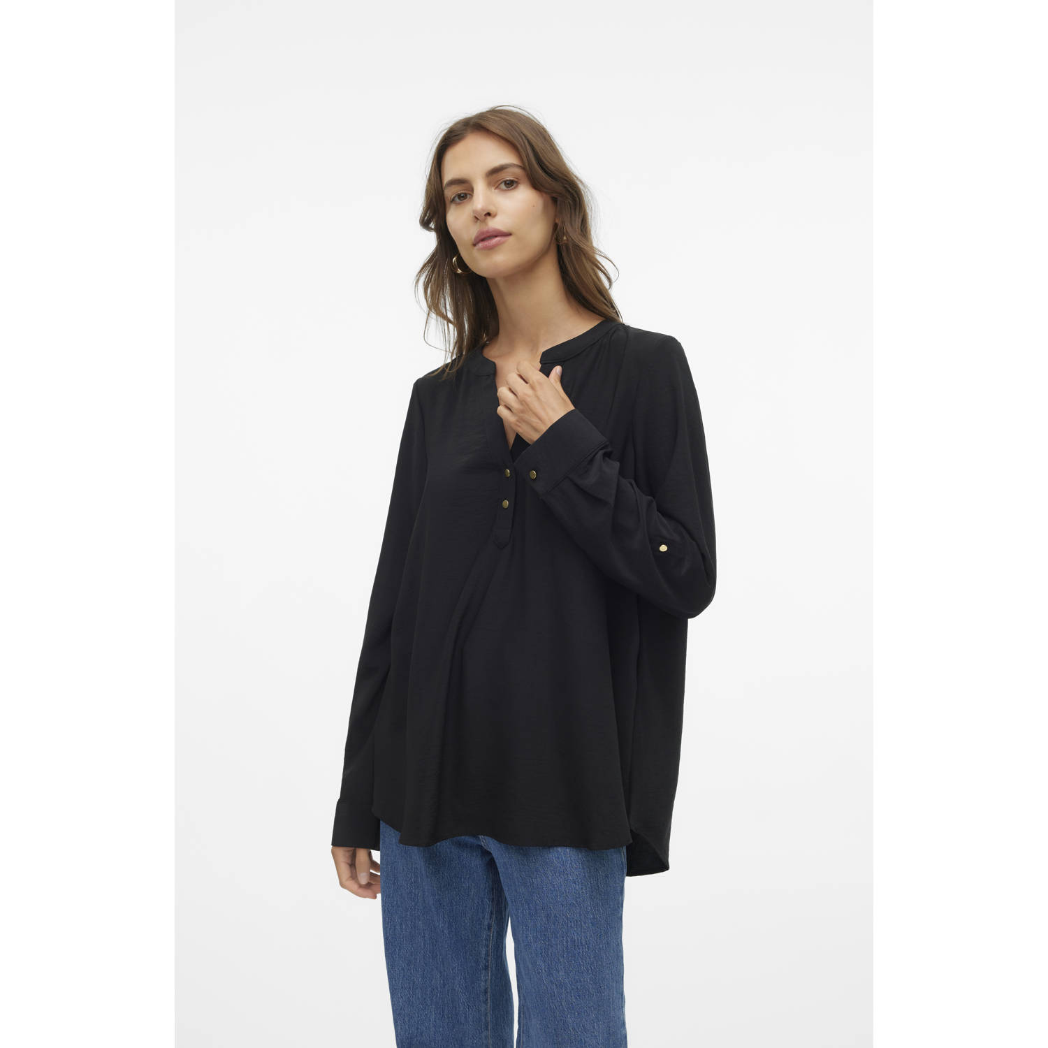 Vero Moda Shirt VMANI LS TOP WVN GA NOOS