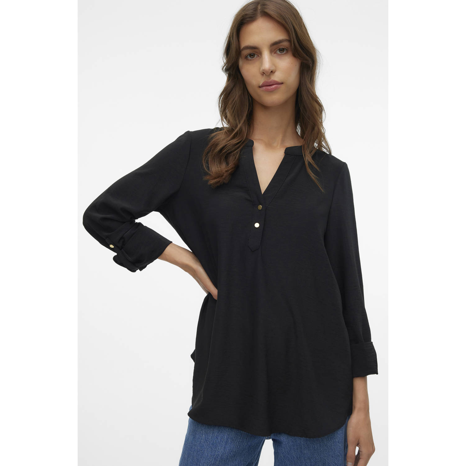 VERO MODA blousetop VMANI zwart