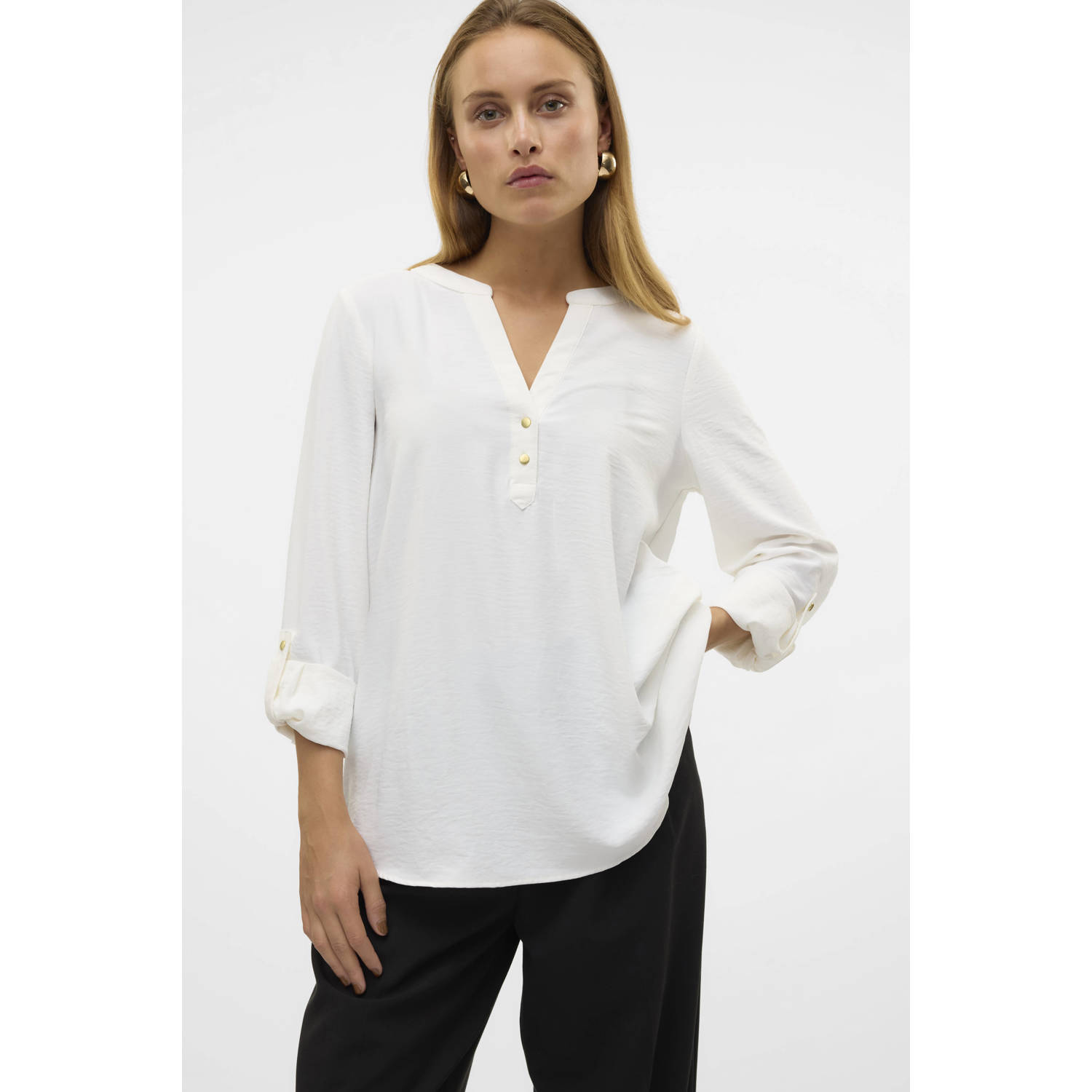 Vero Moda Shirt VMANI LS TOP WVN GA NOOS