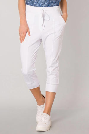 cropped relaxed broek wit