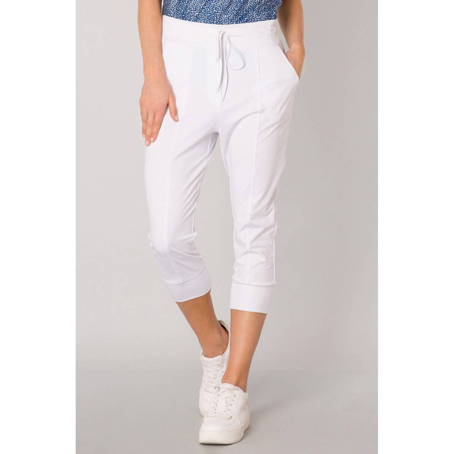 ES&SY cropped relaxed broek wit