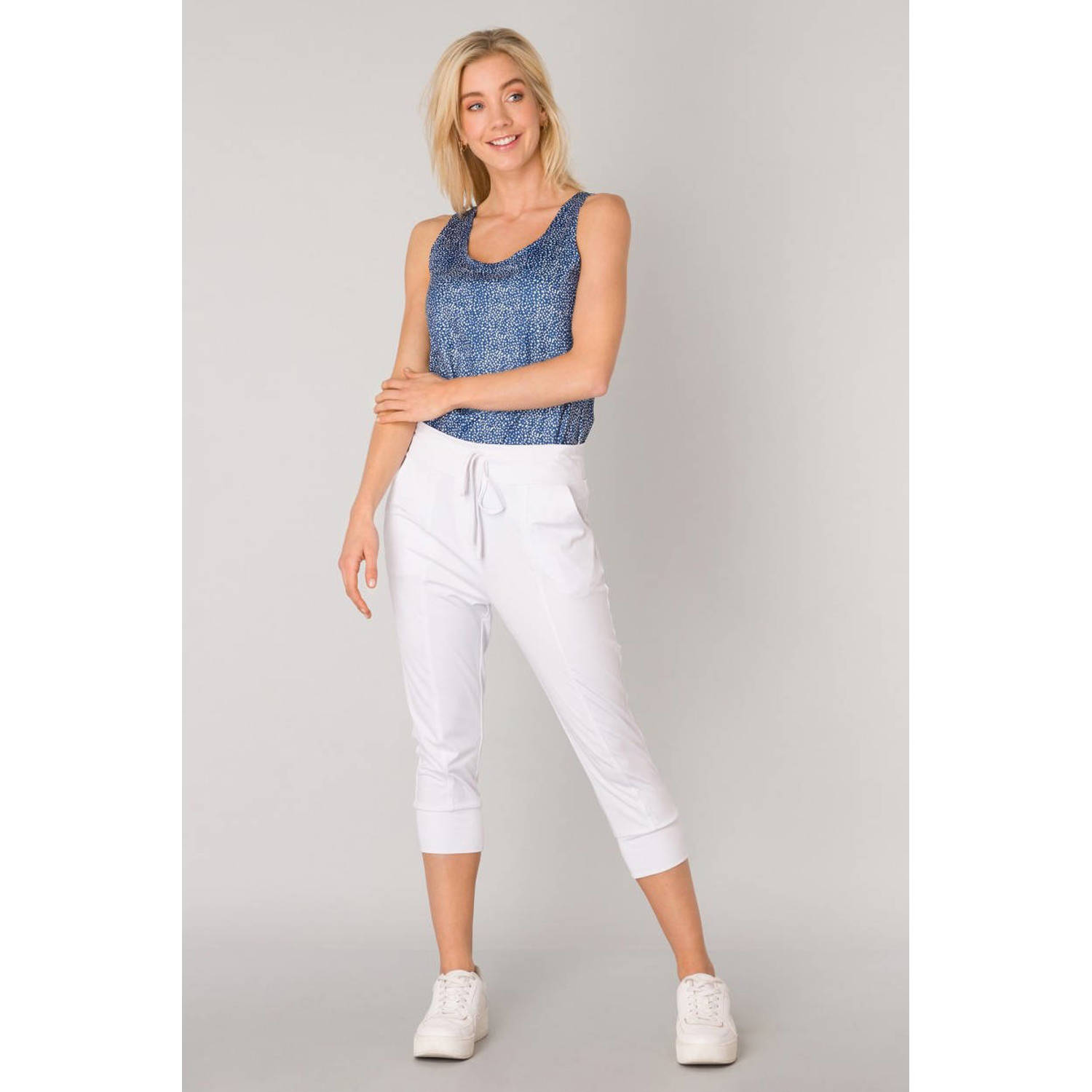 ES&SY cropped relaxed broek wit