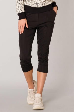 cropped relaxed broek zwart