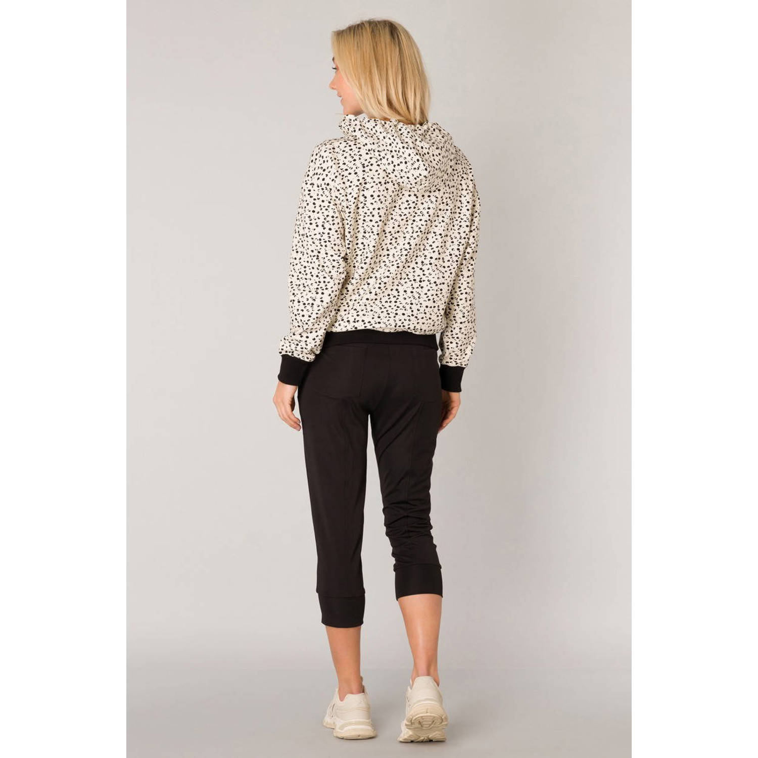 ES&SY cropped relaxed broek zwart
