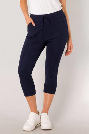 cropped relaxed broek donkerblauw