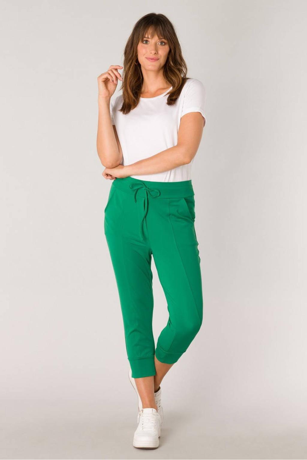 ES&SY cropped relaxed broek groen