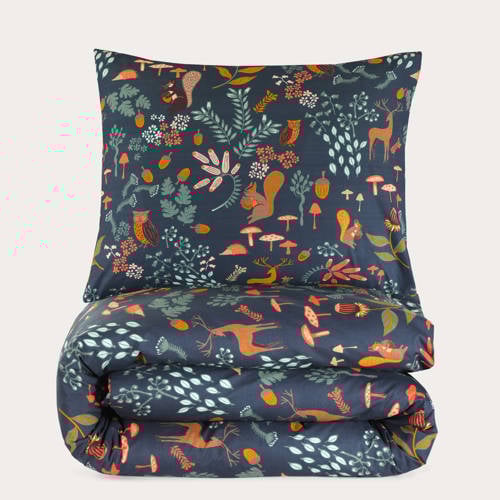 NOUS Kids katoenen dekbedovertrek kinder (120x150 cm) - Blauw