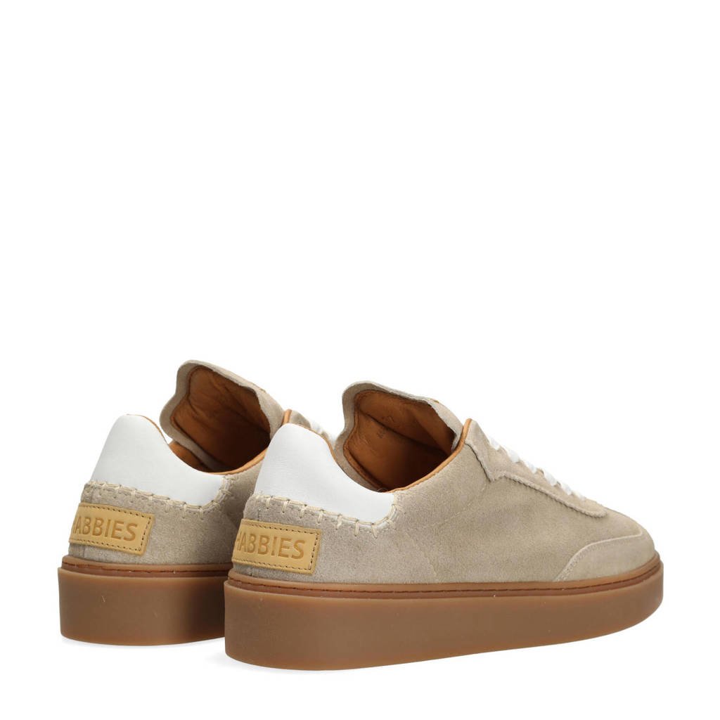 Shabbies Amsterdam Bossa Nuovo suède sneakers beige wehkamp