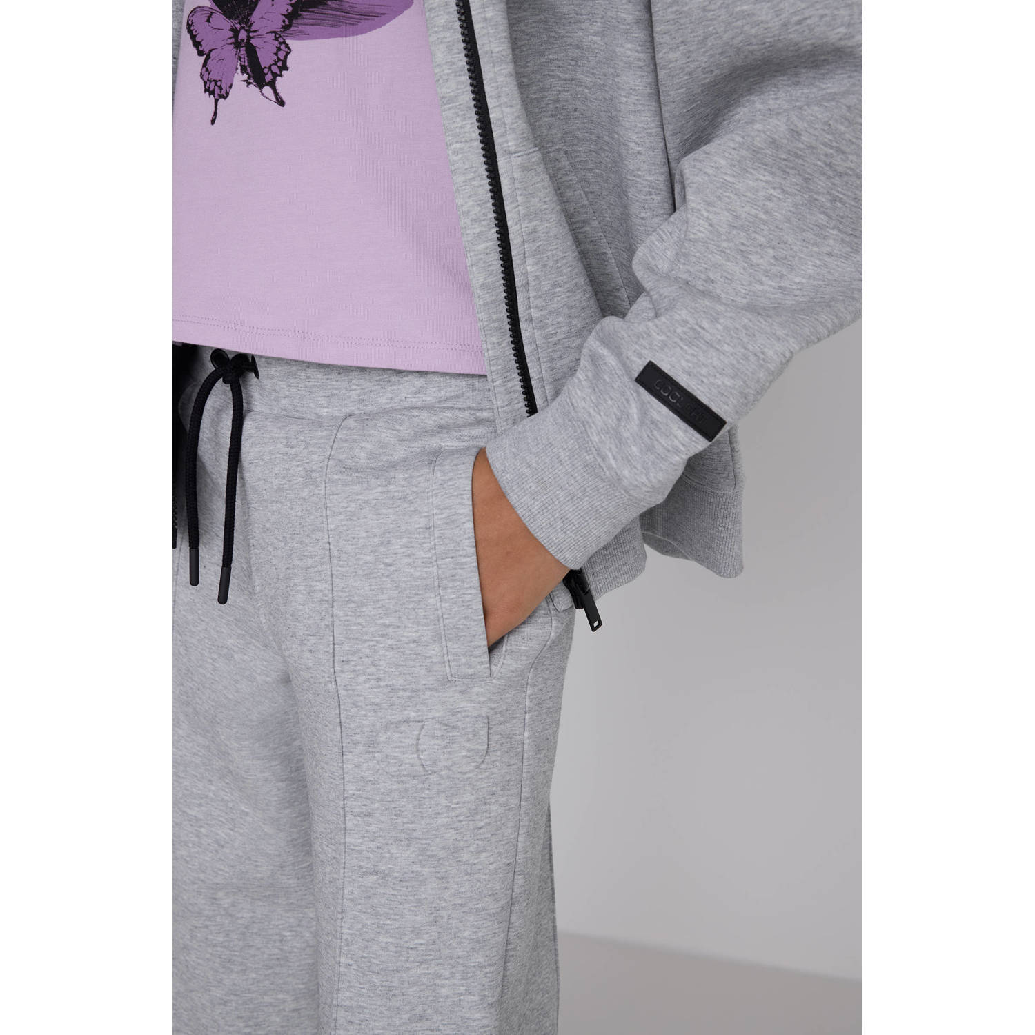 Coolcat Unisex Wide Leg Joggingbroek Misha met Plooi