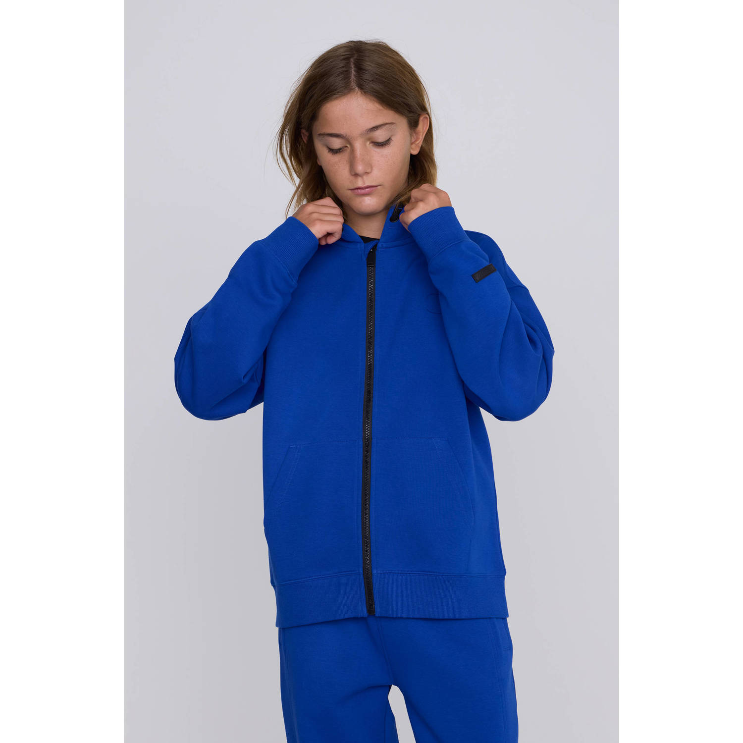 Coolcat Unisex Vest Charly met Capuchon Blauw