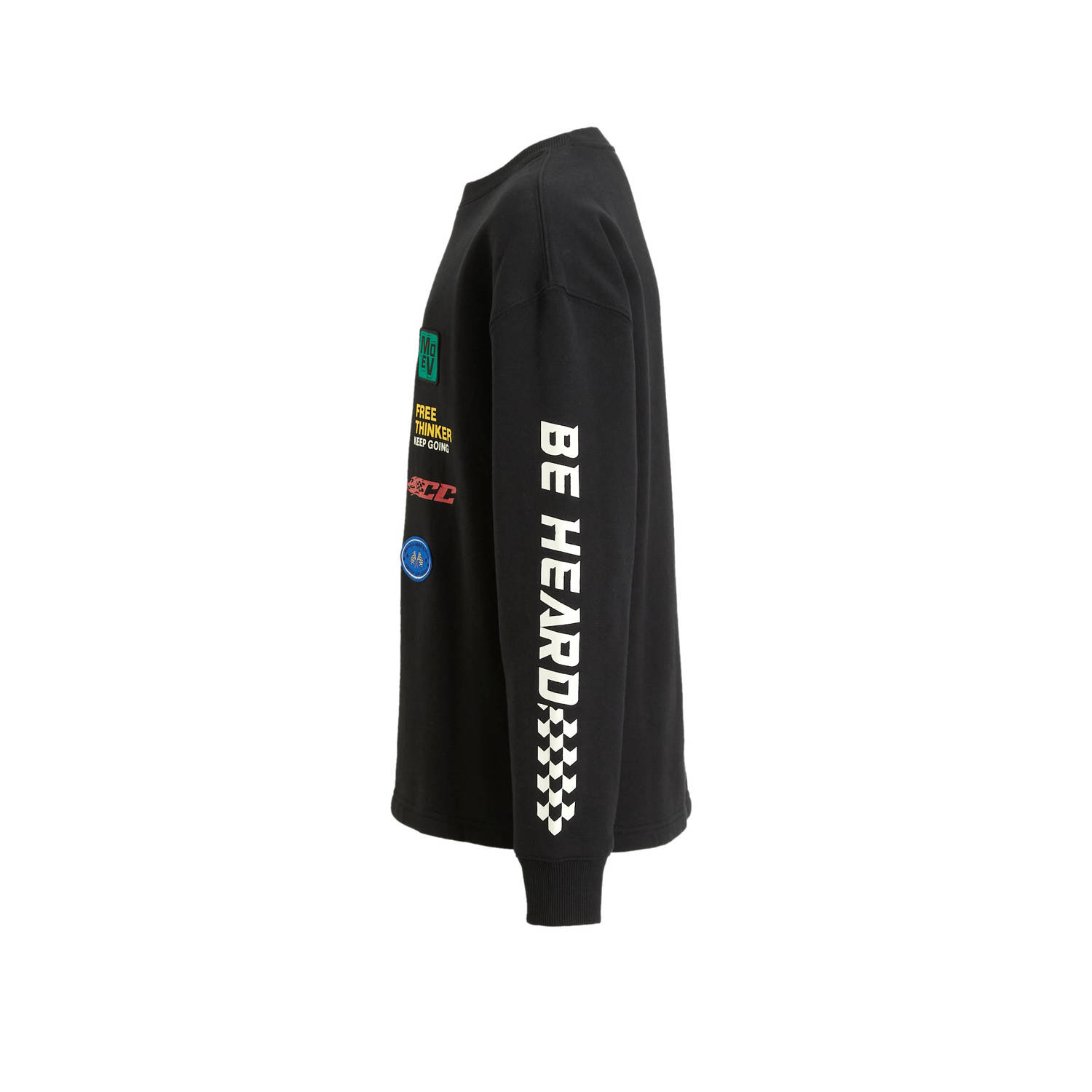 Coolcat Sweater Tyler met Racer Logo's en Patches