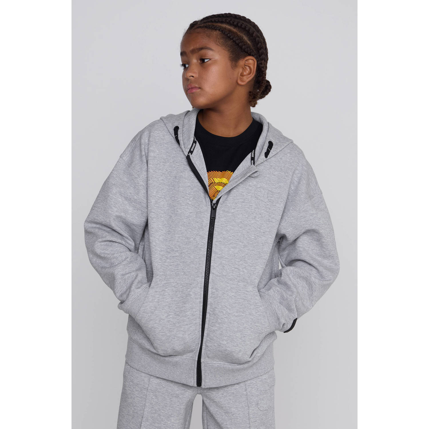 Coolcat Unisex Vest Charly met Capuchon Grijs